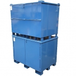 Tool Box w. front lid, 1200x800x950, Blue