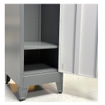 1-door locker 1820x400x500, RAL7035 Knock-Down