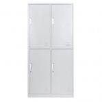 Lokerokaappi 4:lla ovella 1820x800x500, RAL7035 kasattava