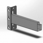 Beam L=1500 mm 60x40x1,5 step longspan 600 kg