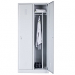 2-door locker, 1800x800x490, RAL7035/RAL5021