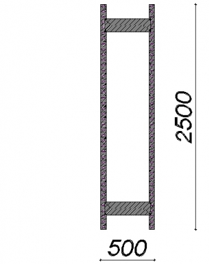 Side frame 2500x500