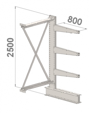 Add On bay 2500x1000x800,4 levels