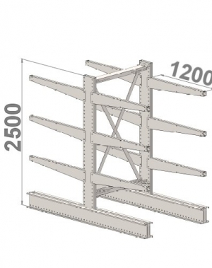 Starter bay 2500x1500x2x1200,4 levels