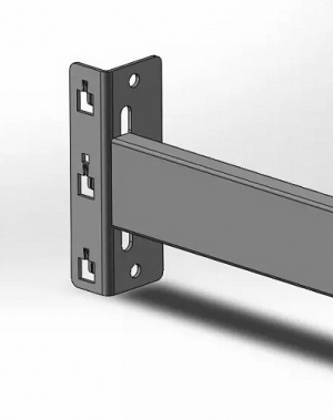 Beam L=1800 mm 60x40x1,5 step longspan 450 kg