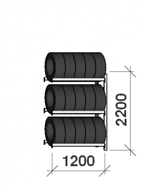 Add On bay 2200x1200x500,3 levels