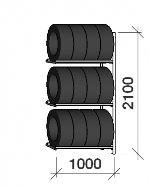 Add On bay 2100x1000x500,3 levels