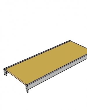 Kuormataso 1800x600/480 kg lastulevytasolla