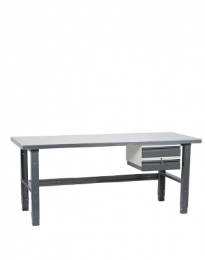 Workstation 1500x800 with steel top