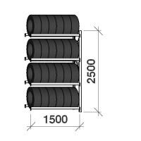 Add On bay 2500x1500x500,4 levels