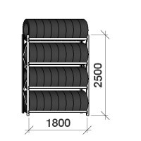 Starter bay 2500x1800x500,4 levels