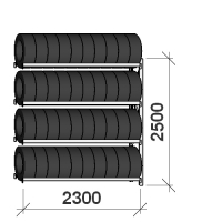 Add On bay 2500x2300x500,4 levels