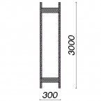 Side frame 3000x300