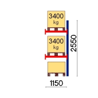 Add On bay 2550x1150 3400kg/pallet,3 FIN pallets