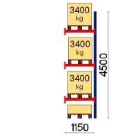 Add On bay 4500x1150 3400kg/pallet,4 FIN pallets