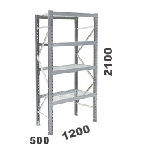 Starter bay 2100x1200x500; 500kg/level, 4 levels with mesh deck