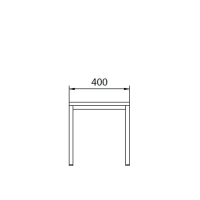 Bench 400x290x420 metal