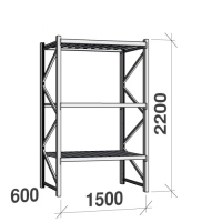 Starter bay 2200x1500x600 600kg/level,3 levels with steel decks