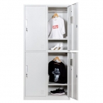 Lokerokaappi 4:lla ovella 1820x800x500, RAL7035 kasattava