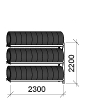 Add On bay 2200x2300x500,3 levels