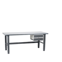 Workstation 1500x800 with steel top