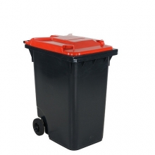 Refuse bin 360L, red lid